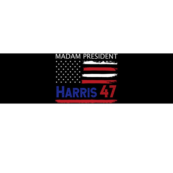 Harris Madam President Women Shirts Kalama Us Flag Bumper Sticker