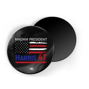 Harris Madam President Women Shirts Kalama Us Flag Magnet