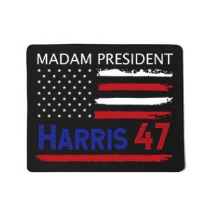 Harris Madam President Women Shirts Kalama Us Flag Mousepad