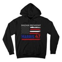 Harris Madam President Women Shirts Kalama Us Flag Tall Hoodie