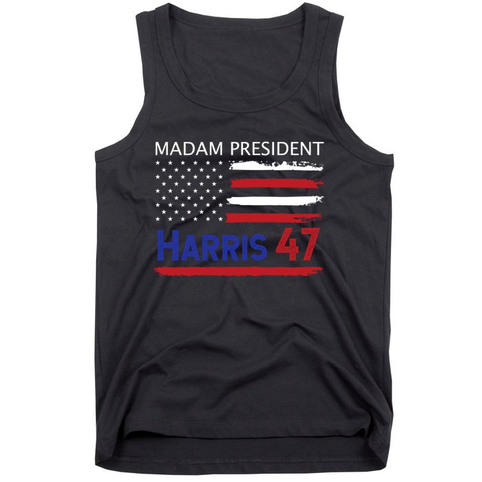 Harris Madam President Women Shirts Kalama Us Flag Tank Top