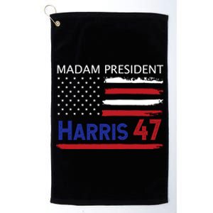 Harris Madam President Women Shirts Kalama Us Flag Platinum Collection Golf Towel