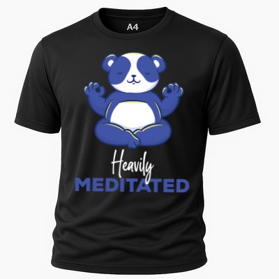 Heavily Meditated Panda Meditation Tranquility Funny Gift Performance Shirt