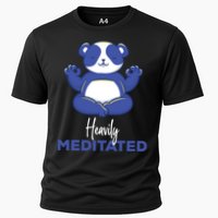 Heavily Meditated Panda Meditation Tranquility Funny Gift Cooling Performance Crew T-Shirt