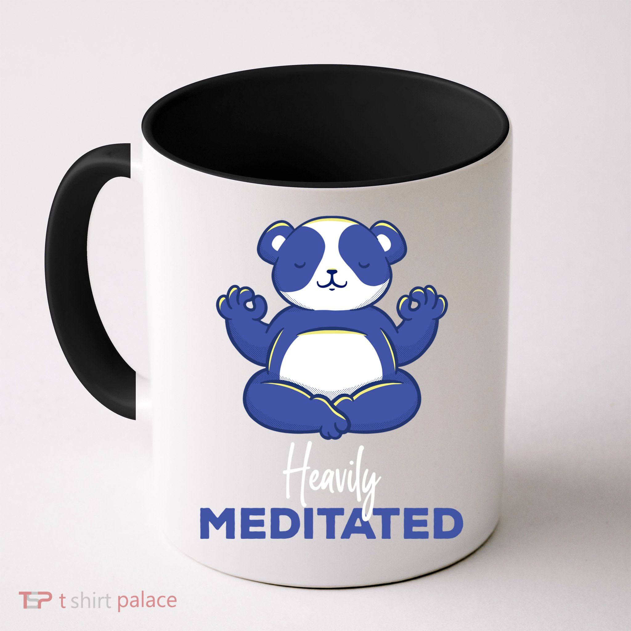 Heavily Meditated Panda Meditation Tranquility Funny Gift Mug