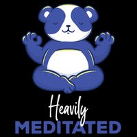 Heavily Meditated Panda Meditation Tranquility Funny Gift Drawstring Bag