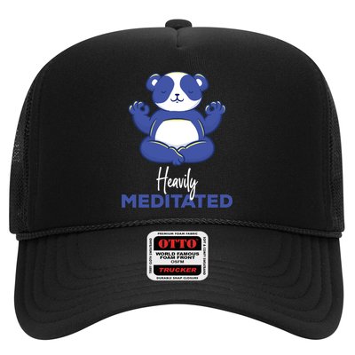 Heavily Meditated Panda Meditation Tranquility Funny Gift Trucker Hat