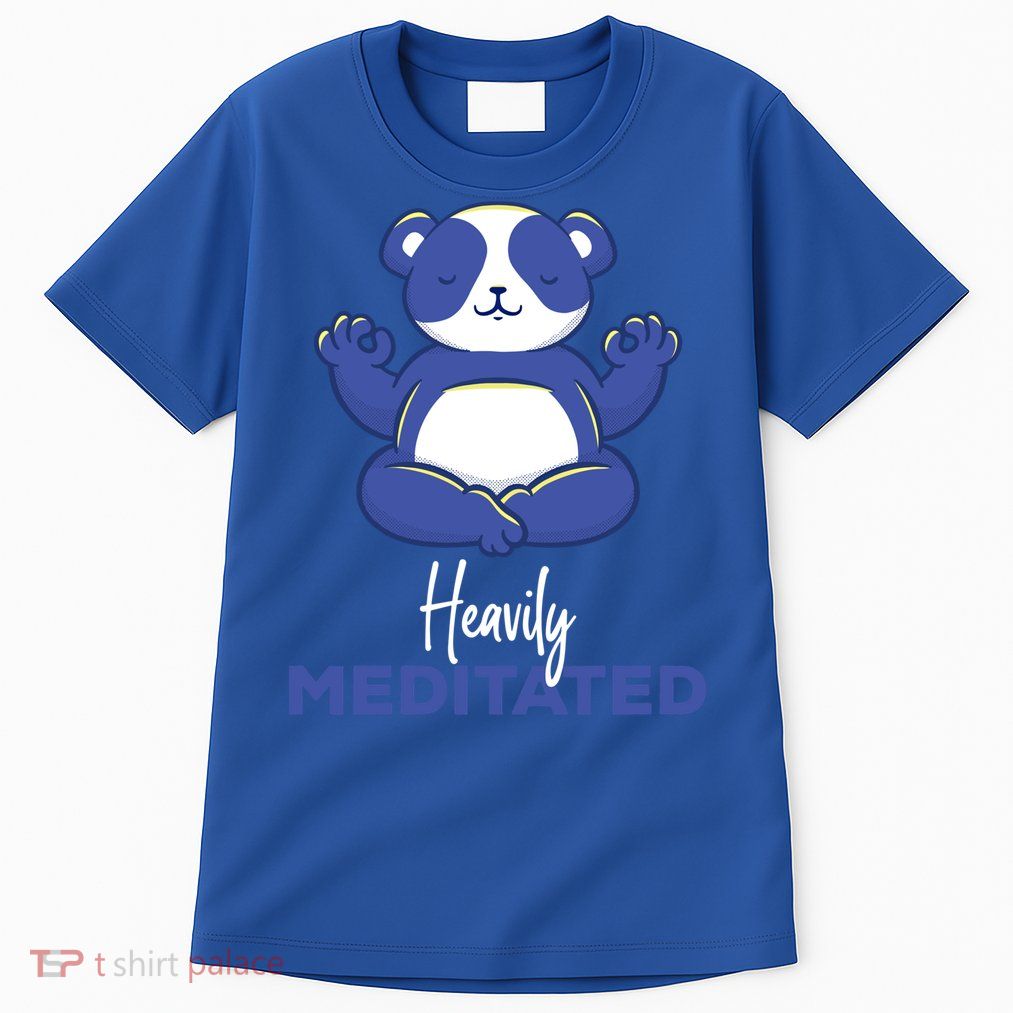 Heavily Meditated Panda Meditation Tranquility Funny Gift Tall T-Shirt