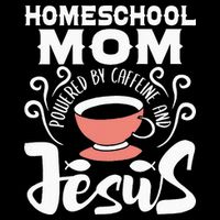 Homeschool Mom Powered By Caffeine And Jesus Homeschooling 16 in Basic Backpack
