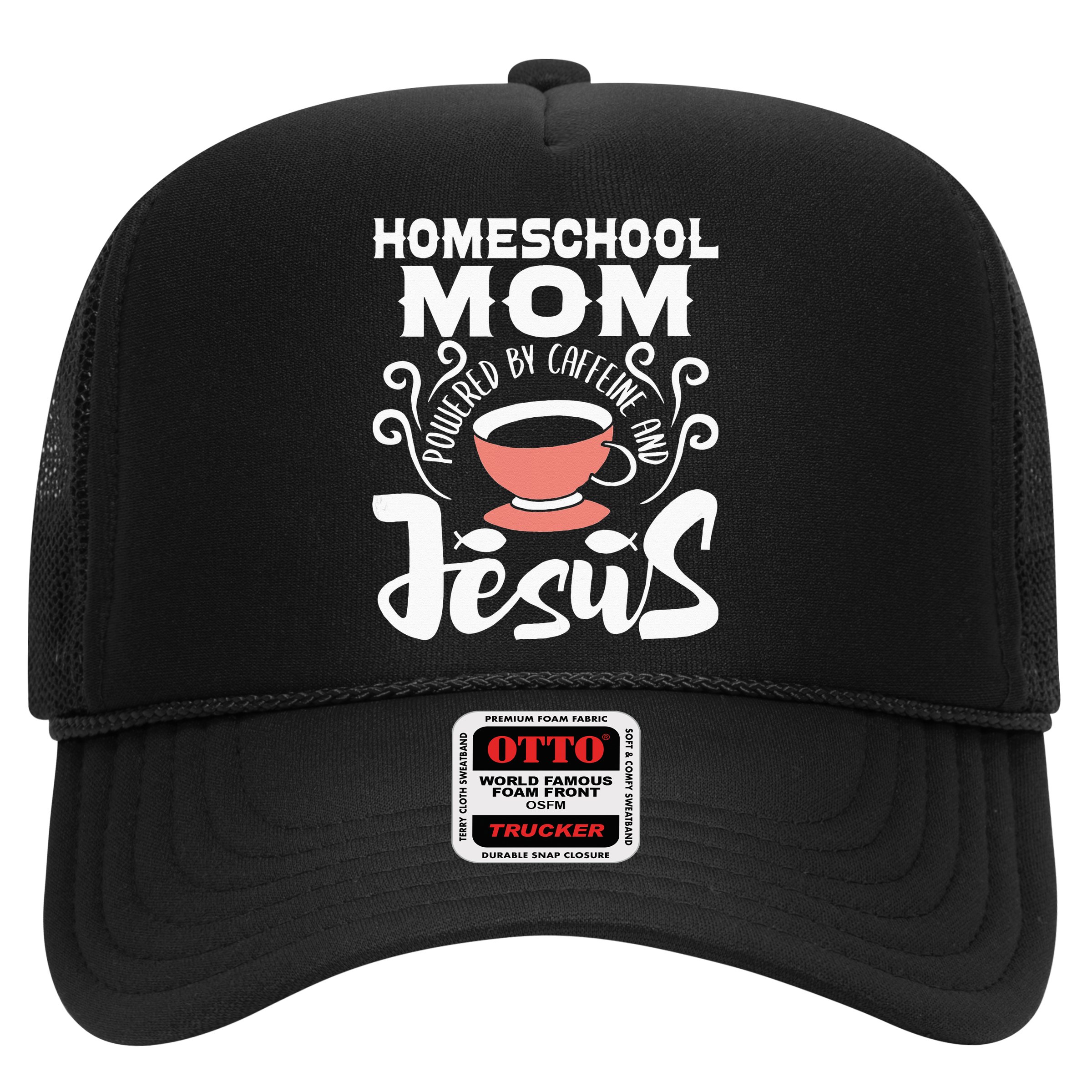 Homeschool Mom Powered By Caffeine And Jesus Homeschooling Hat