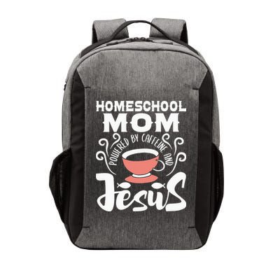 Homeschool Mom Powered By Caffeine And Jesus Homeschooling Vector Backpack