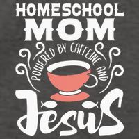 Homeschool Mom Powered By Caffeine And Jesus Homeschooling Vector Backpack