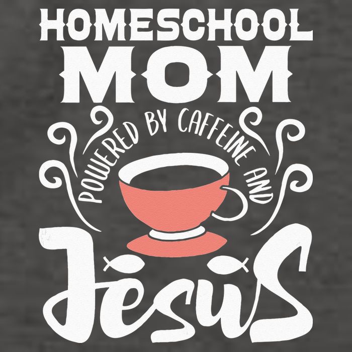 Homeschool Mom Powered By Caffeine And Jesus Homeschooling Vector Backpack