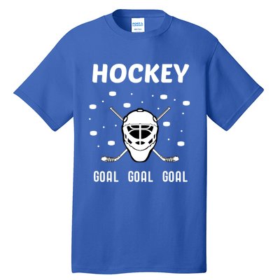 Hockey Mask Pucks Season Funny Gift Tall T-Shirt