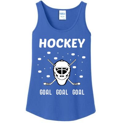 Hockey Mask Pucks Season Funny Gift Ladies Essential Tank