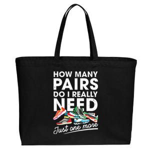 How Many Pairs Of Running Shoes Funny Runner Marathon Quote Cotton Canvas Jumbo Tote