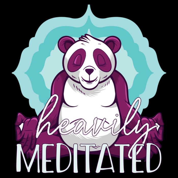 Heavily Meditated Panda Yoga Lotus Pose Meditate Funny Meme Gift City Backpack