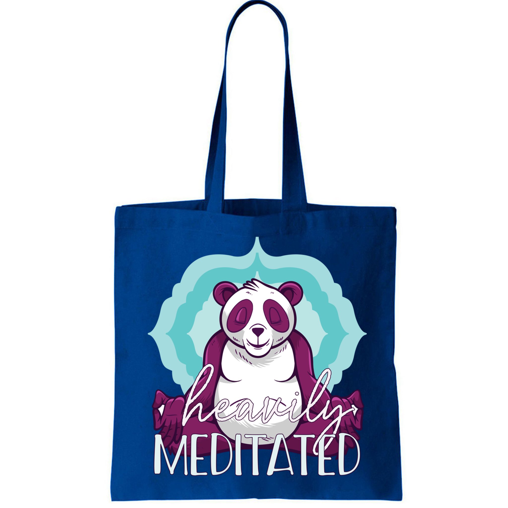 Heavily Meditated Panda Yoga Lotus Pose Meditate Funny Meme Gift Bag