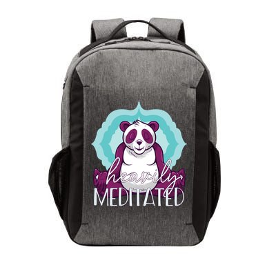 Heavily Meditated Panda Yoga Lotus Pose Meditate Funny Meme Gift Vector Backpack