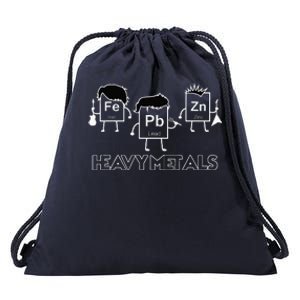 Heavy Metals Periodic Table Funny Science Drawstring Bag