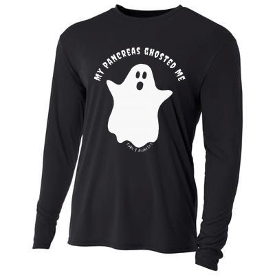 Halloween My Pancreas Ghosted Me Type 1 Diabetes Cooling Performance Long Sleeve Crew