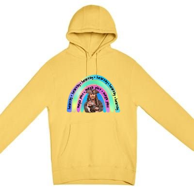 Hearsay Mega Pint Johnny Depp Rainbow Premium Pullover Hoodie