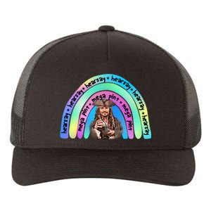 Hearsay Mega Pint Johnny Depp Rainbow Yupoong Adult 5-Panel Trucker Hat