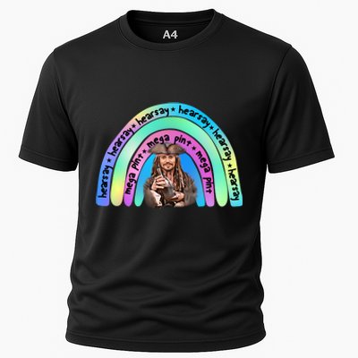 Hearsay Mega Pint Johnny Depp Rainbow Cooling Performance Crew T-Shirt