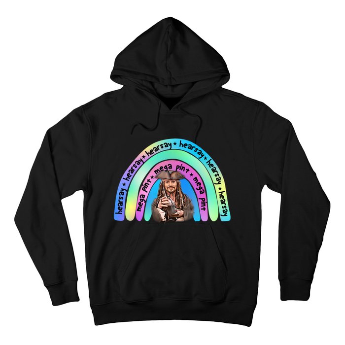 Hearsay Mega Pint Johnny Depp Rainbow Hoodie