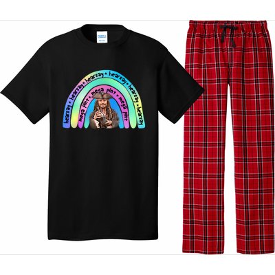 Hearsay Mega Pint Johnny Depp Rainbow Pajama Set