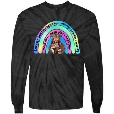 Hearsay Mega Pint Johnny Depp Rainbow Tie-Dye Long Sleeve Shirt