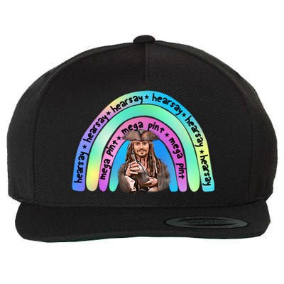 Hearsay Mega Pint Johnny Depp Rainbow Wool Snapback Cap