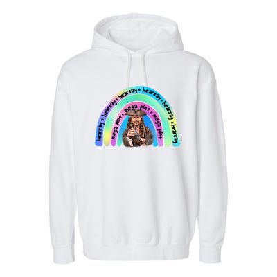 Hearsay Mega Pint Johnny Depp Rainbow Garment-Dyed Fleece Hoodie