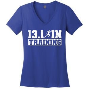 Half Marathon Runner 13 1 In Training Half Marathon Great Gift Women's V-Neck T-Shirt