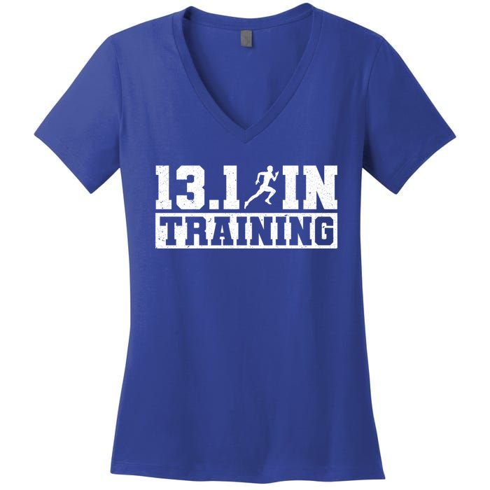 Half Marathon Runner 13 1 In Training Half Marathon Great Gift Women's V-Neck T-Shirt