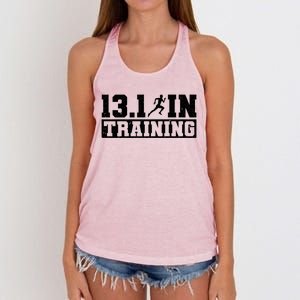 Half Marathon Runner 13 1 In Training Half Marathon Great Gift Women's Knotted Racerback Tank