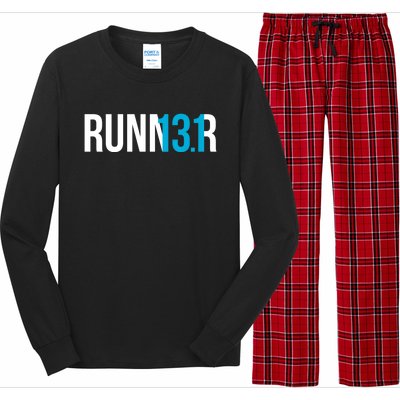 Half Marathon Runner Gift 13 1 Runner Gift Long Sleeve Pajama Set