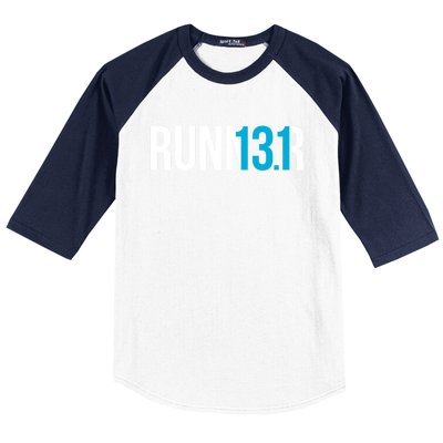 Half Marathon Runner Gift 13 1 Runner Gift Baseball Sleeve Shirt