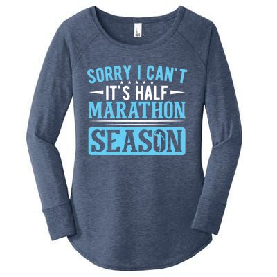 Half Marathon Runner Sorry I Can't It's Half Marathon Gift Women's Perfect Tri Tunic Long Sleeve Shirt