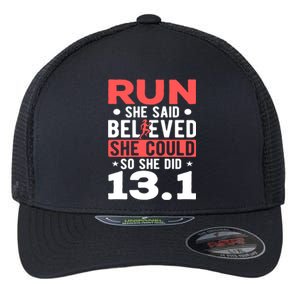 Half Marathon Runners They Only Smell Like It Half Marathon Cute Gift Flexfit Unipanel Trucker Cap