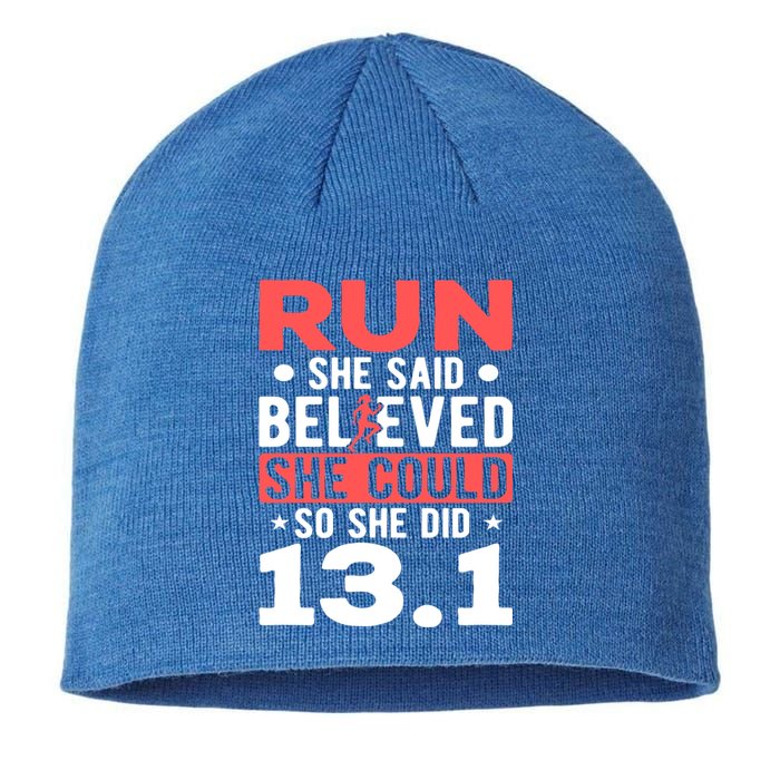 Half Marathon Runners They Only Smell Like It Half Marathon Cute Gift Sustainable Beanie