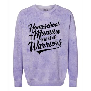 Homeschool Mama Raising Warriors Colorblast Crewneck Sweatshirt