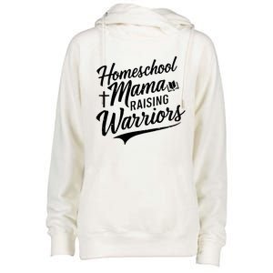 Homeschool Mama Raising Warriors Womens Funnel Neck Pullover Hood