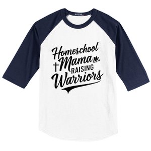 Homeschool Mama Raising Warriors Baseball Sleeve Shirt