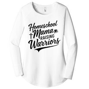 Homeschool Mama Raising Warriors Women's Perfect Tri Tunic Long Sleeve Shirt