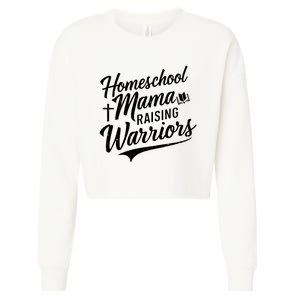 Homeschool Mama Raising Warriors Cropped Pullover Crew