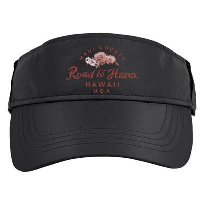 Hawaii Maui Road To Hana Vintage Hawaiian Floral Gift Adult Drive Performance Visor