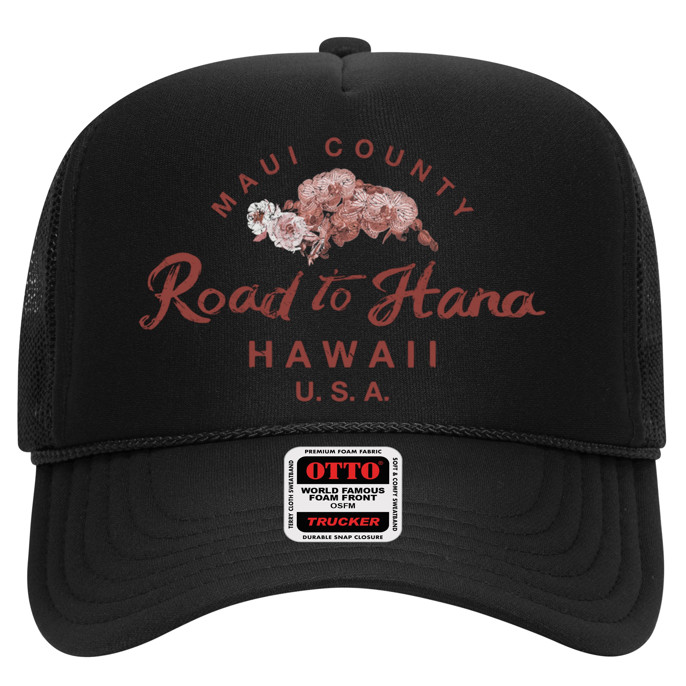 Hawaii Maui Road To Hana Vintage Hawaiian Floral Gift Hat