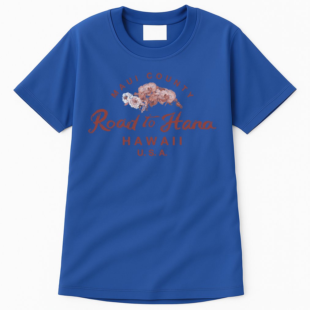 Hawaii Maui Road To Hana Vintage Hawaiian Floral Gift Tall T-Shirt