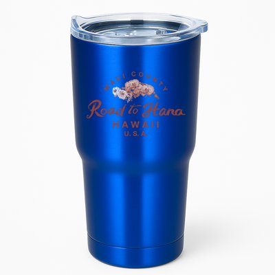 Hawaii Maui Road To Hana Vintage Hawaiian Floral Gift Tumbler